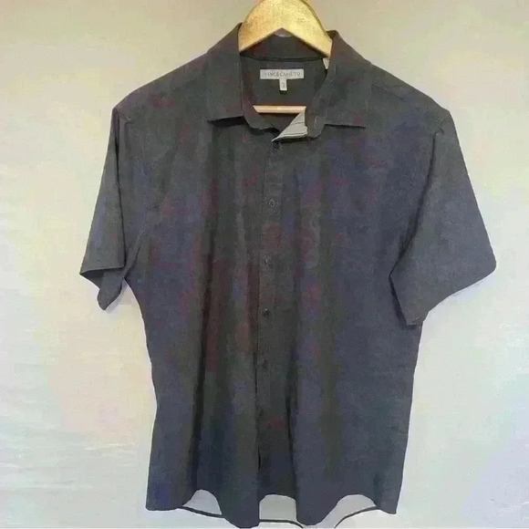 Men’s Vince Camuto Polo Blue and Maroon Size Large - Picture 1 of 4